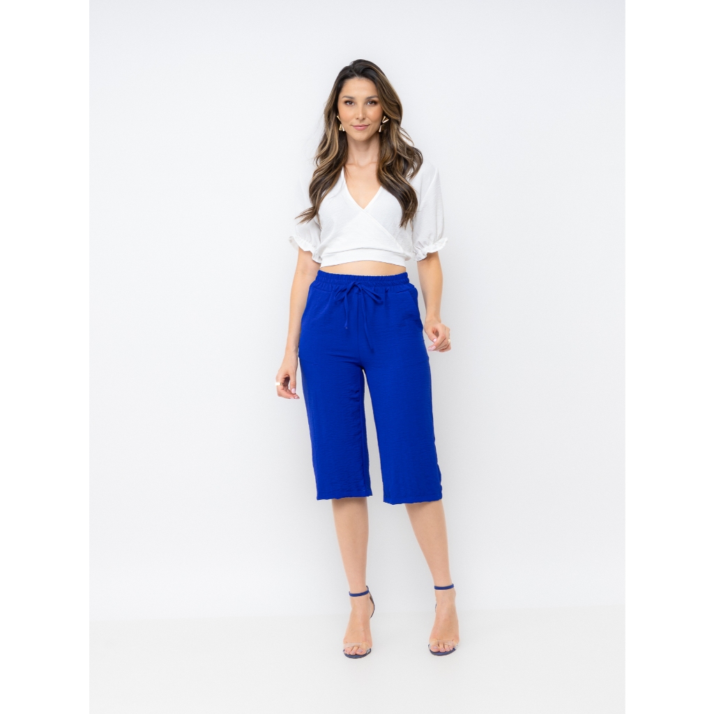 Calça pantacurt duna liso feminino-cod:5009