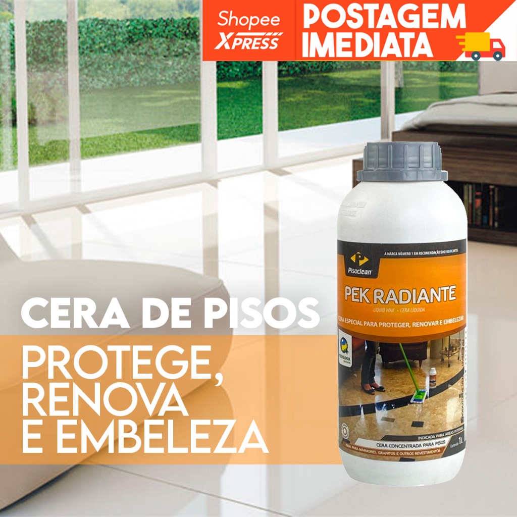 Pek Radiante 1 Litro - Brilho, Proteção e Manutenção de Mármores e Granitos - PI