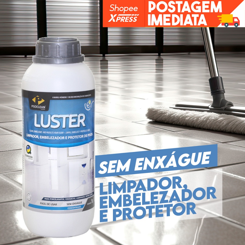 Luster Lp 3 Em 1 Limpa Embeleza E Protege Brilho Porcelanato