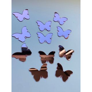 Espelho Decorativo Borboletas 20 peças Rose - * - * em Oferta na Shopee