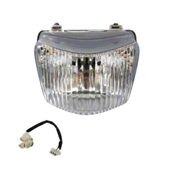 Farol Honda Pop 100 e Soquete adaptação H4 2006 2007 2008 2009 2010 2011 2012 2013 2014 15 Chicote H4 Bloco Globo Óptico