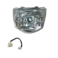 Farol Honda Bros 125 150 e Soquete adaptação H4 2009 2010 2011 2012 2013 Chicote Globo ótico