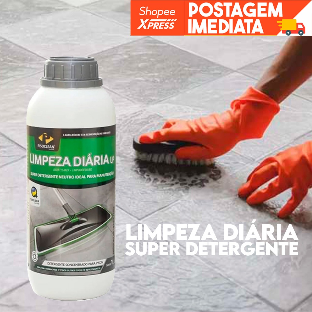Limpeza Diaria Lp 1l Pisoclean Super Detergente Pedras