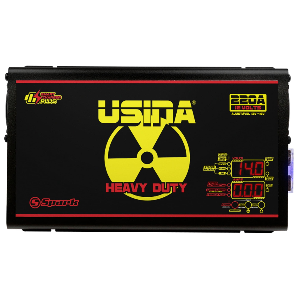 Fonte Carregador Usina Heavy Duty 220A Bivolt 12v Spark