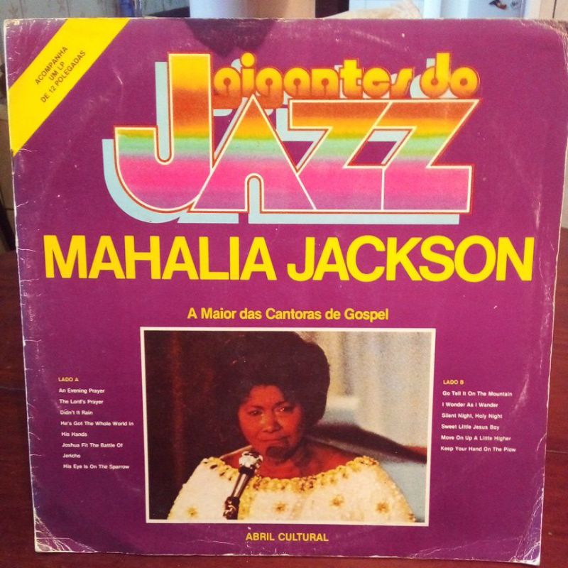 Disco Vinil Gigantes do Jazz Mahalia Jackson