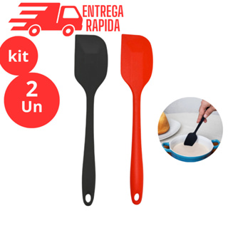 KIT 2 ESPÁTULA SILICONE 28,5 cm ESPATULA PÃO DURO SILICONE CASA COZINHA BUFFET  RESTAURANTE CONFEITRARIA BOLO BRIGADEIRO em Oferta na Shopee