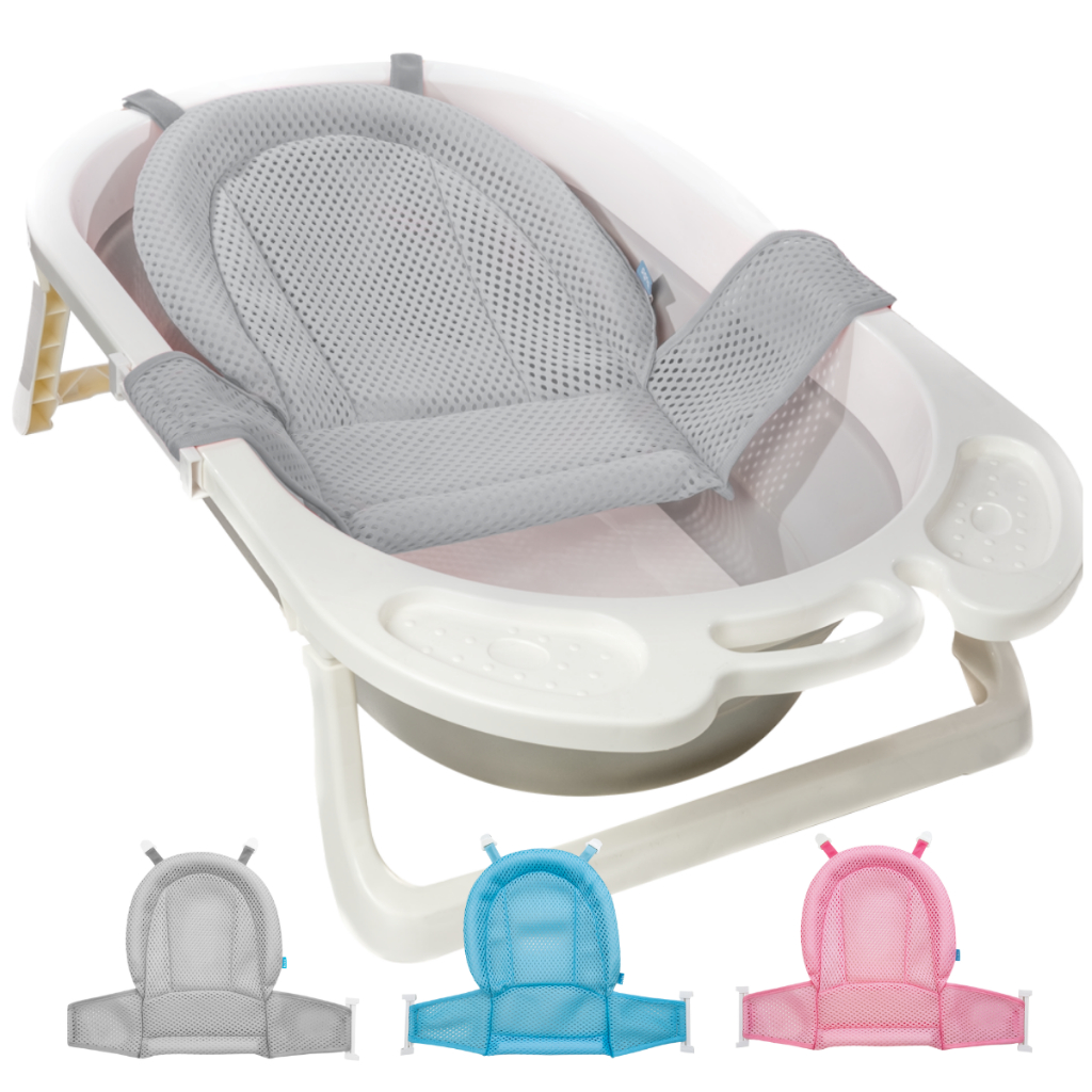 ALMOFADA DE BANHO PARA RECEM NASCIDOS E BEBÊS REDE DE PROTEÇÃO DE BANHO DE BEBES MACIA PRÁTICA BANHO FÁCIL E SEGURO