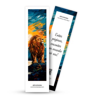 Marcador de Páginas - Leão - Entre Páginas Encontre um Mundo só Seu em Oferta na Shopee