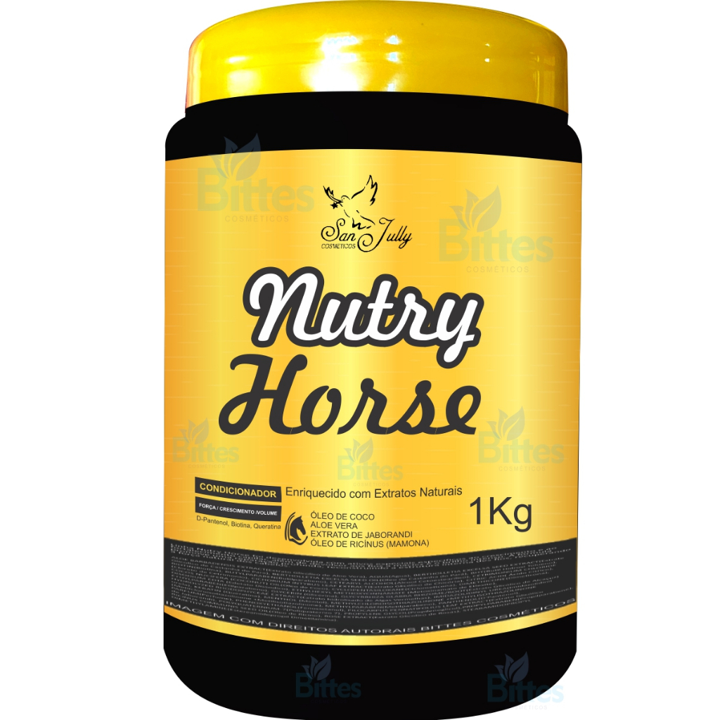 Máscara Capilar Nutry Horse San Jully Reparação Profunda 1kg