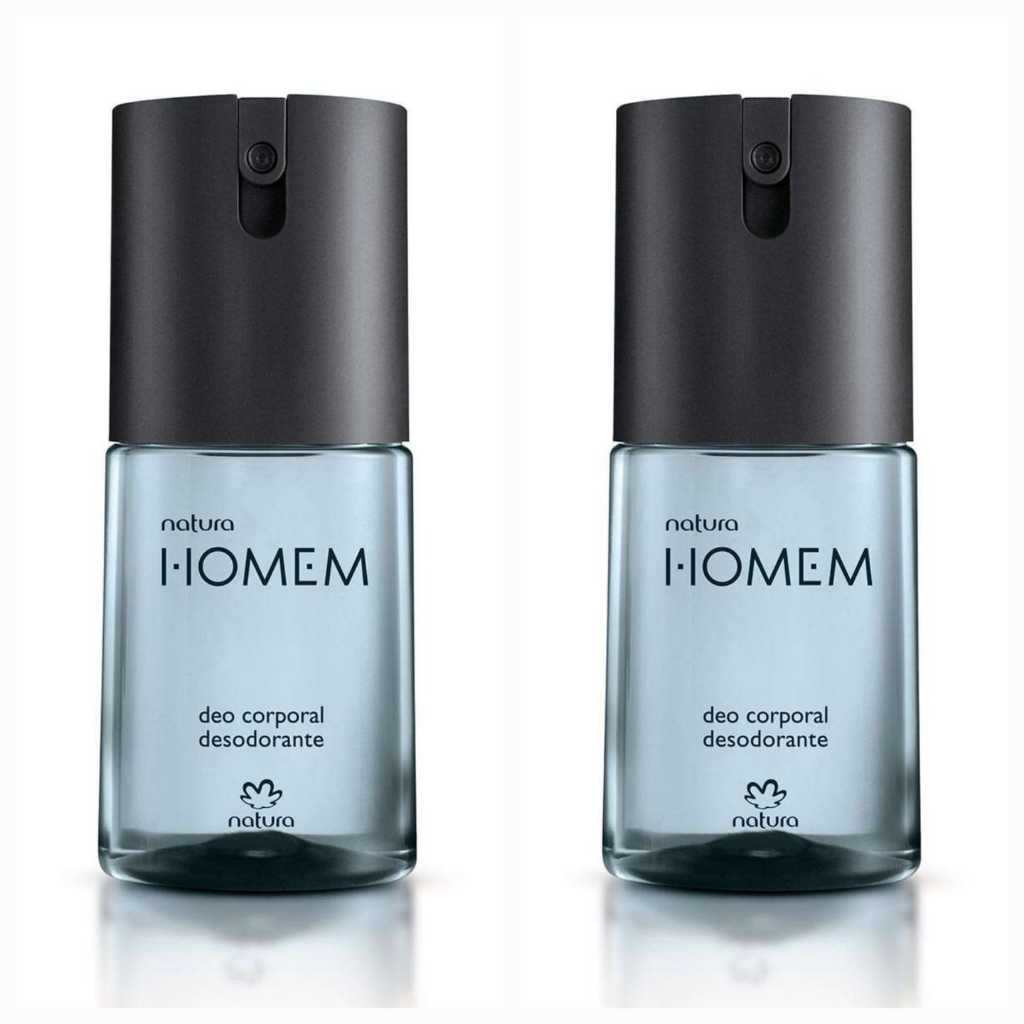 Desodorante Corporal Natura Homem 100ml(KIT COM 02)