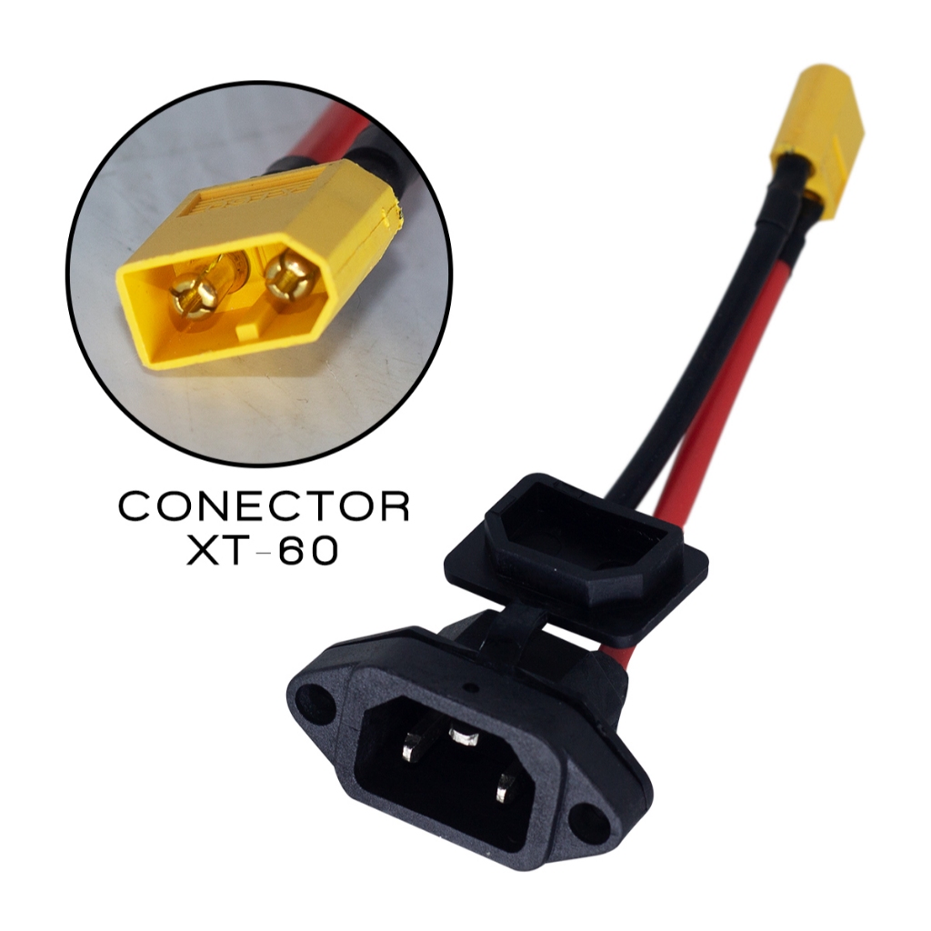 Conector de Bateria XT60 para scooter eletrica citycoco