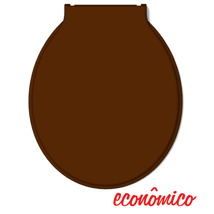 Assento Sanitário Especial Almofadado Econômico Marrom Escuro Dimensão 437,2 X 363,0 X 46,4mm Durín em Oferta na Shopee