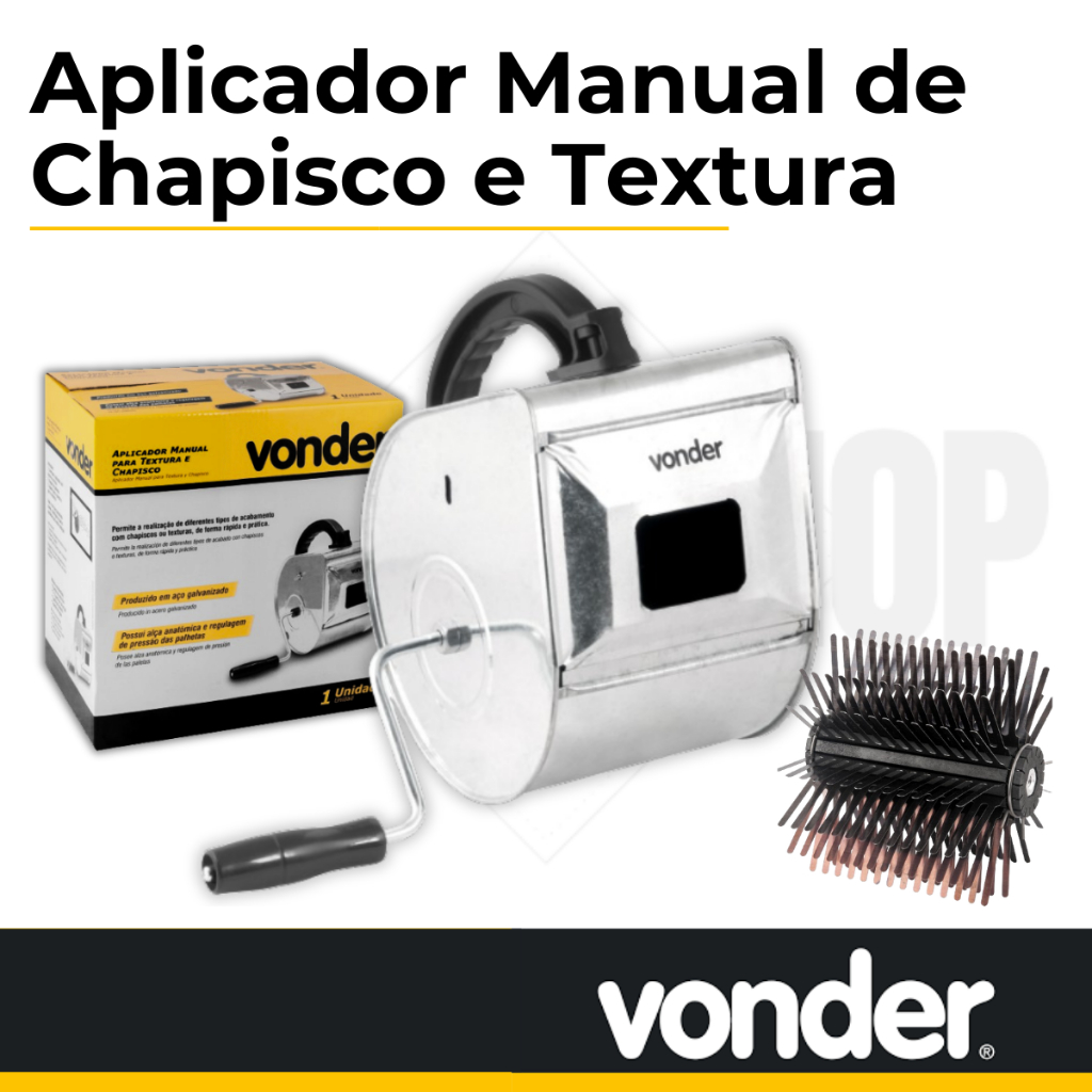 Aplicador Manual de Chapisco e Textura, Chapiscadeira Vonder
