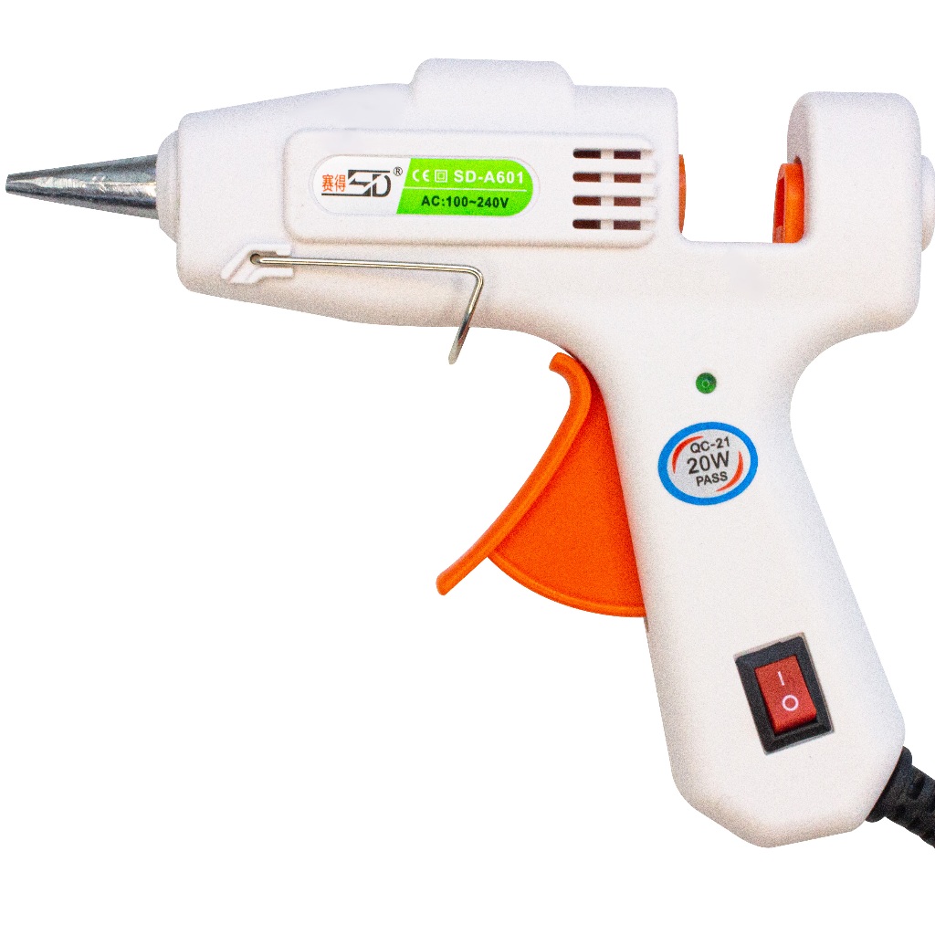 Pistola De Cola Quente Bivolt Bico Fino, Profissional 20w em Oferta na Shopee