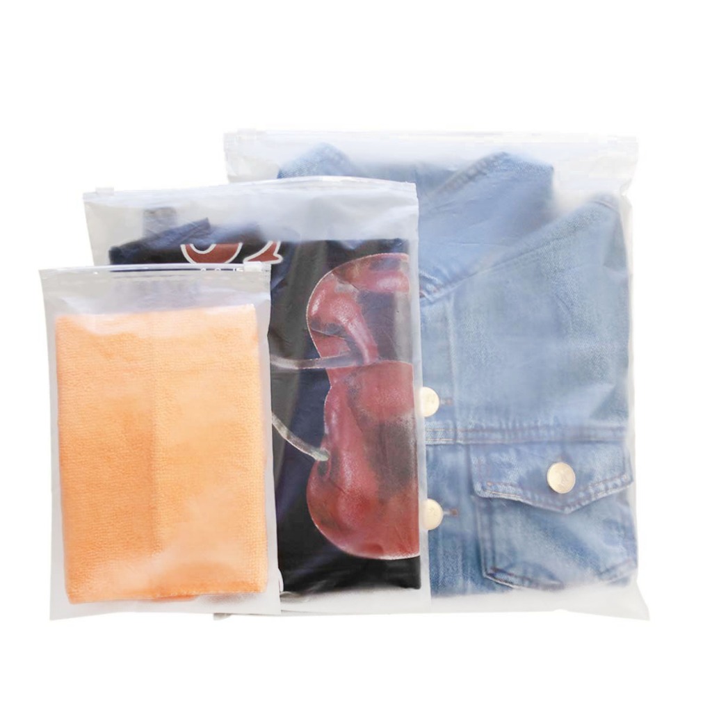 Saco Plástico Embalagem Organizador 25x35cm 1000und EVA Embalagem Roupa Trilho Transparente Zip