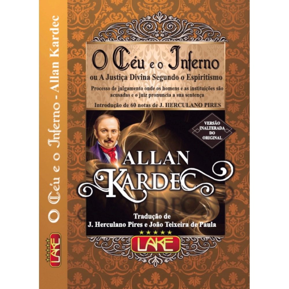 Livro O Céu e o Inferno Versão Inalterada do Original - Normal Editora Lake