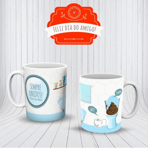 Caneca Dia Do Amigo Amizade Sempre Unidos Presente OFERTA RELAMPÂGO
