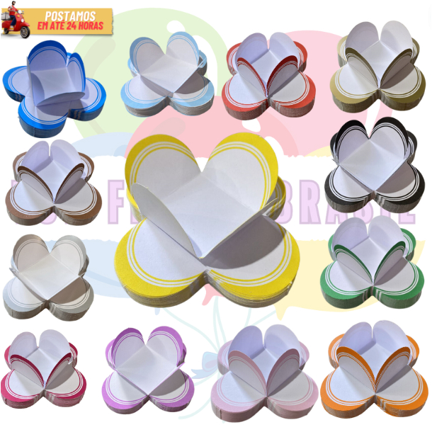 Forminhas 4 Pétalas Francesinha Para Doces Finos Brigadeiros Aniversários Casamentos em Oferta na Shopee