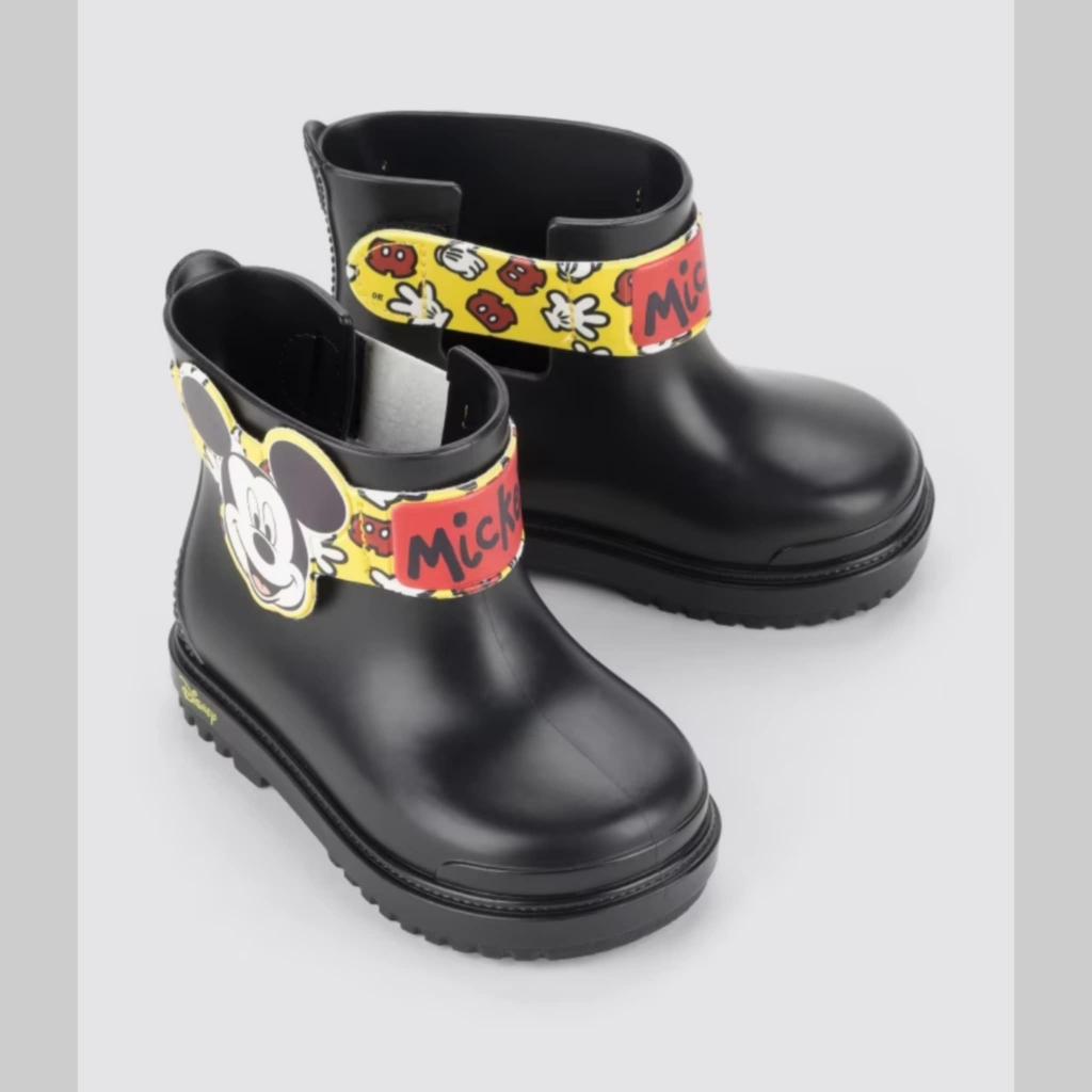 Galocha Infantil Menino Disney BFF- Preto/Amarelo/Vermelho