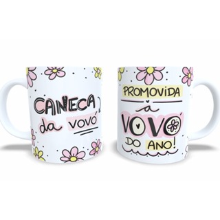 Caneca da Vovó Personalizada Dia dos Avós Promovida Avó do Ano Especial Dia das Mães HD 118 em Oferta na Shopee
