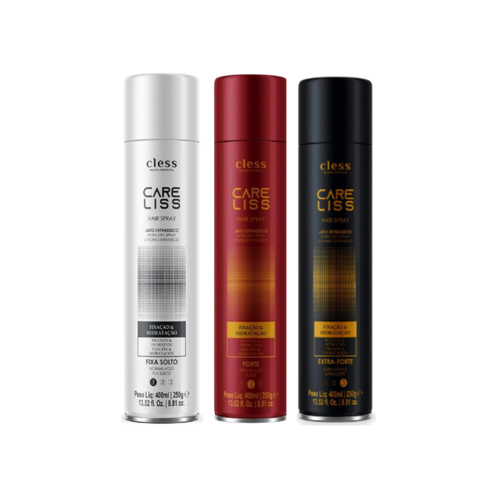 Cless Care Liss Hair Spray Jato Extrasseco 400mL- Escolha o seu em Oferta na Shopee