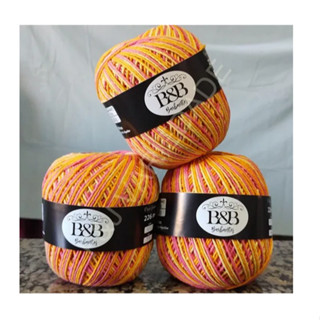 KIT 3 Barbantes Tipo Barroco Degrade b&b 200Gr/226mts Diversas Cores em Oferta na Shopee