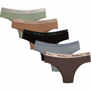 Kit Com 5 Calcinha de Algodão Cós Alto Tanga Conforto Cotton em Oferta na Shopee