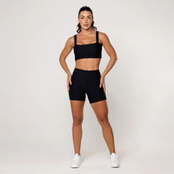 Conjunto Academia Feminino Fitness Poliamida Top e Short Fitness Elevate