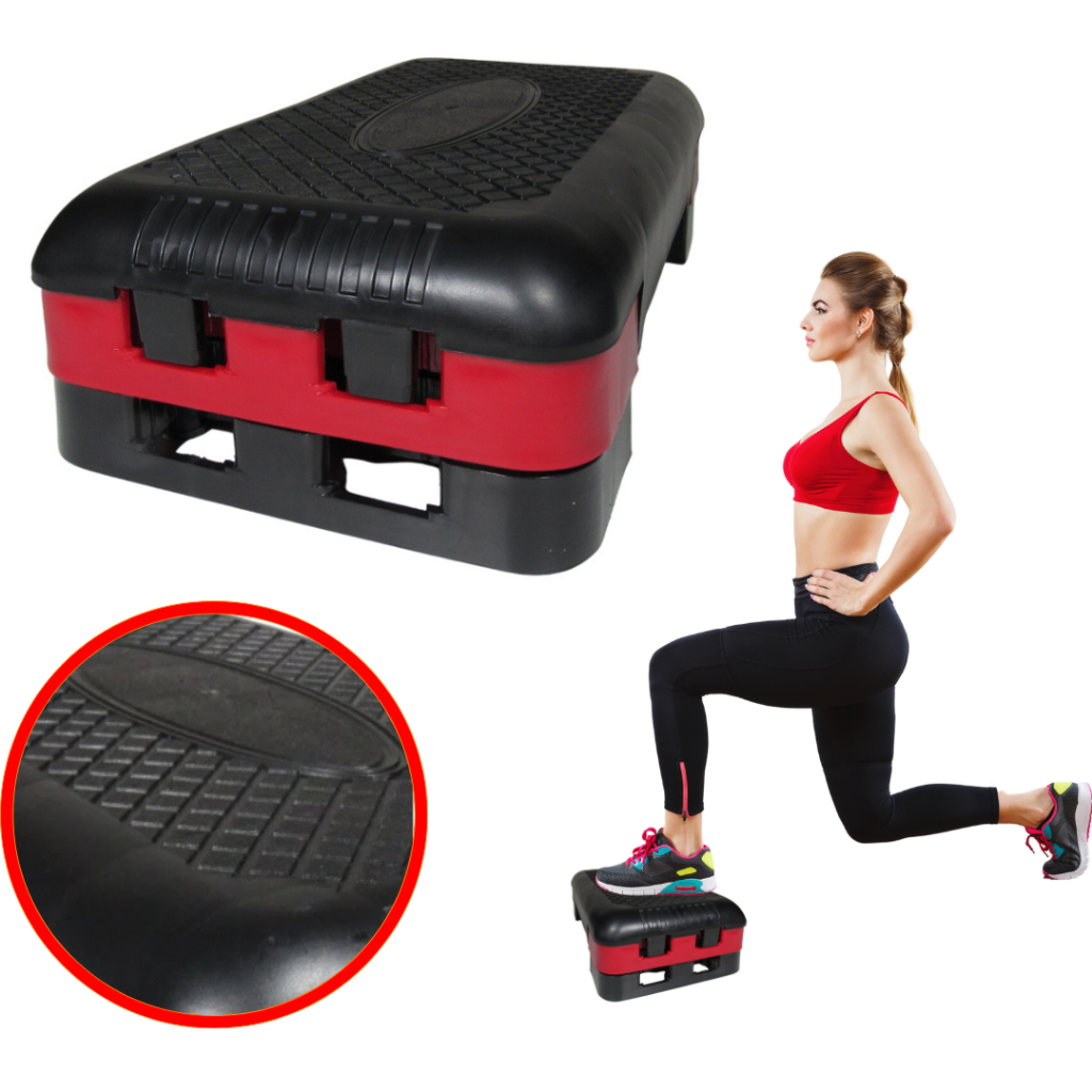 Step Polietileno  Academia Exercícios Fit Altura Ajustável em Oferta na Shopee
