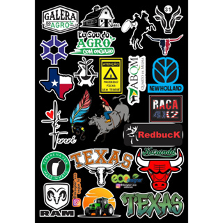Cartela de Adesivo Country Tuning para Moto Capacete Garrafa De Tereré em Oferta na Shopee