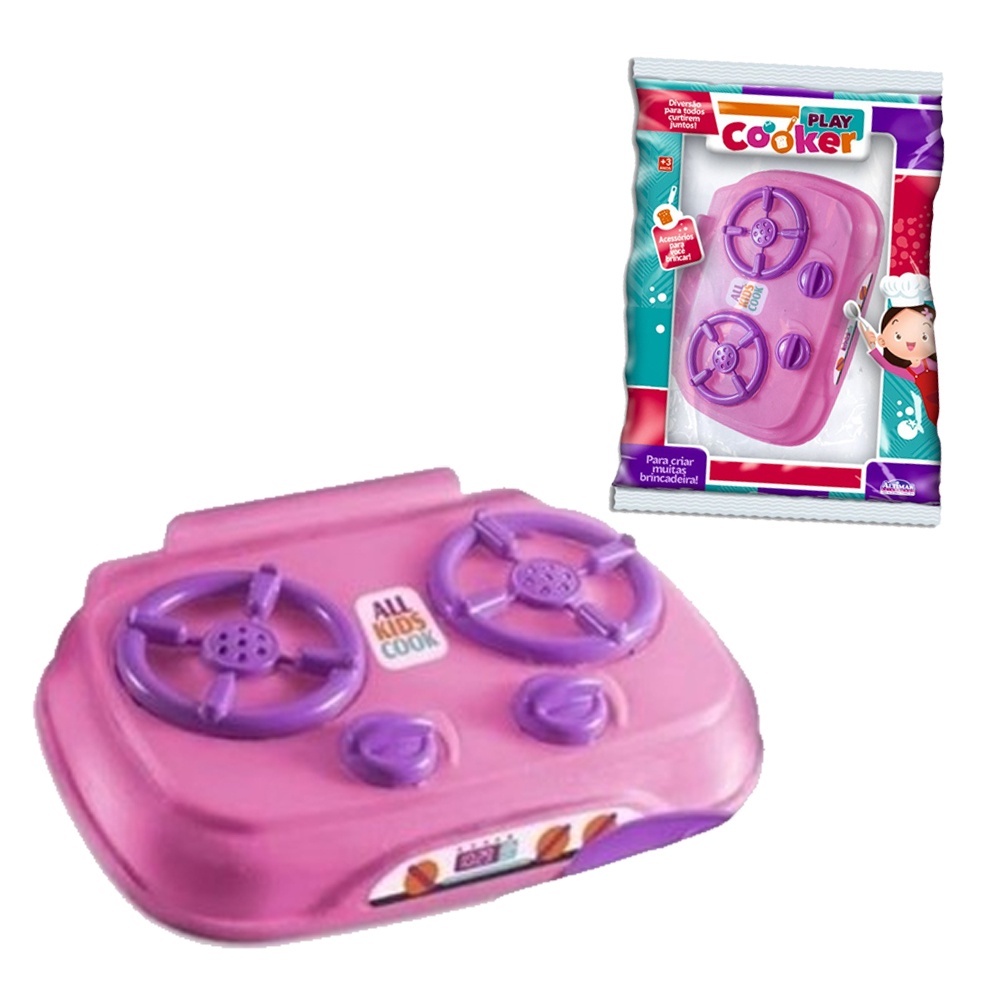 Fogão Infantil De Plástico Resistente Brinquedo Faz De Conta Para Meninas Zucatoys 1598