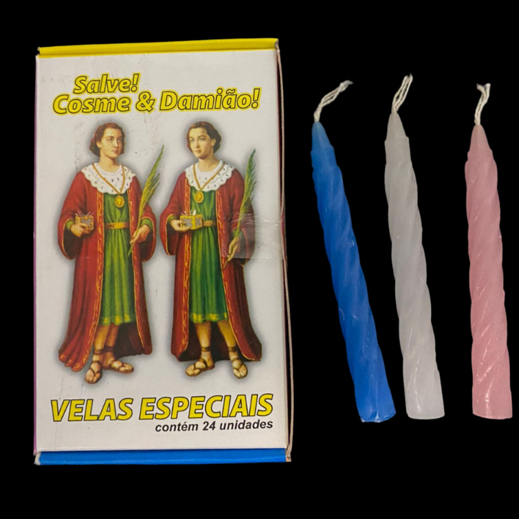 Vela Especial Cosme E Damião Cx C/24 Un.