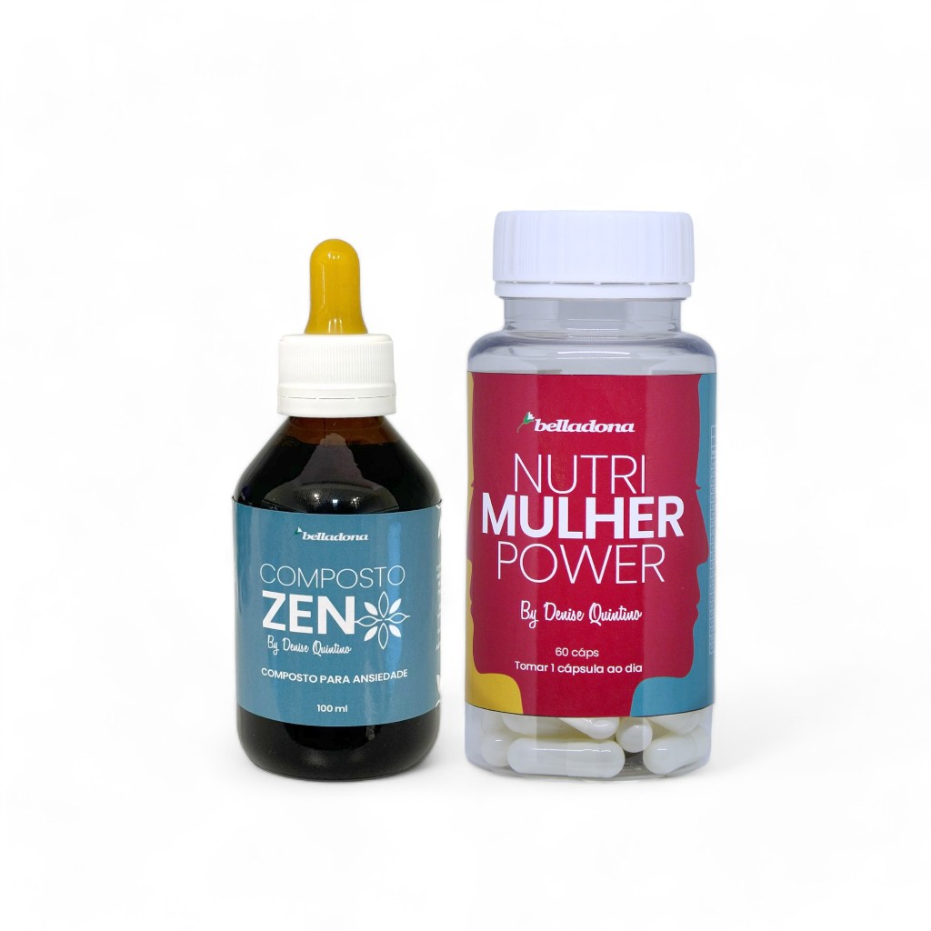 Kit Nutri Mulher Power + Composto Zen - by Denise Quintino - BELLADONA