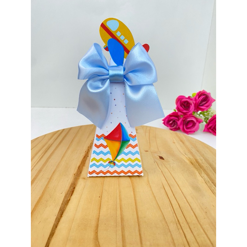 kit  lembrancinha de Aniversário 10 Caixas Pirâmide Brinquedos- Papelaria Personalizada - Caixinha de Festa
