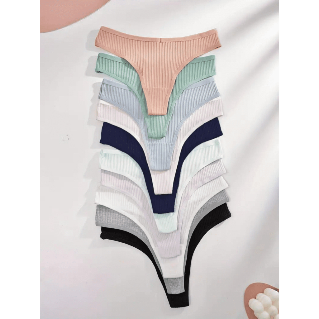 Kit com 5 Calcinhas Fio Dental Canelada em Oferta na Shopee