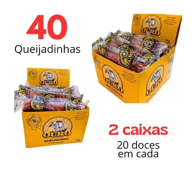 Queijadinha Ameixa Ouro - Caixa com 40 Doces (total 2kg)