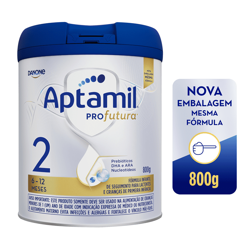 Fórmula Infantil Aptamil Profutura 2 Danone  Lata de 800g - Mom & Baby