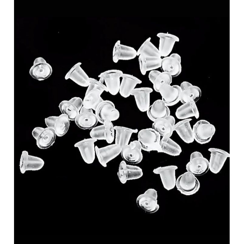 Kit 50 Tarracha Silicone para Brincos