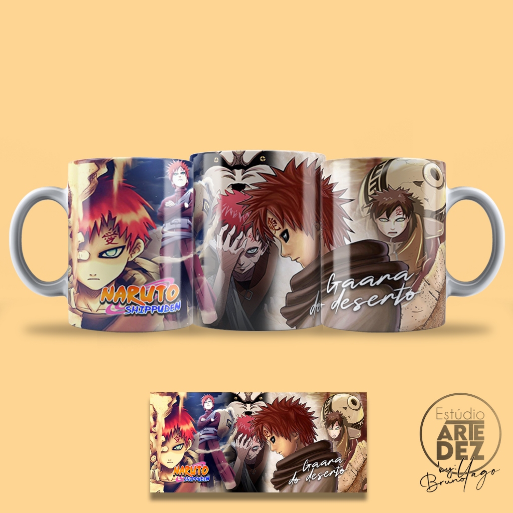 Caneca de Plástico Polímero Ou Porcelana Anime-Gaara-Guy-Hashirama-Hinata-Itashi-Kakashi-Konan-Madara-Minato e Naruto-Minato-Naruto-Obito-Orochimaru-Pain-Rock Lee-Sakura-Sasuke e Naruto-Sasuke-Tobirama-Tsunade