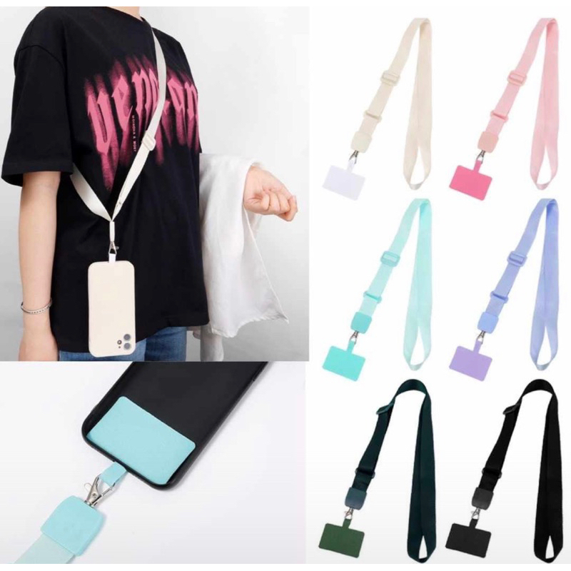 KIT 3 Cordão De Pescoço Com Pendurar Telefone Móvel Espessado Universal BEM GROSSO em Oferta na Shopee