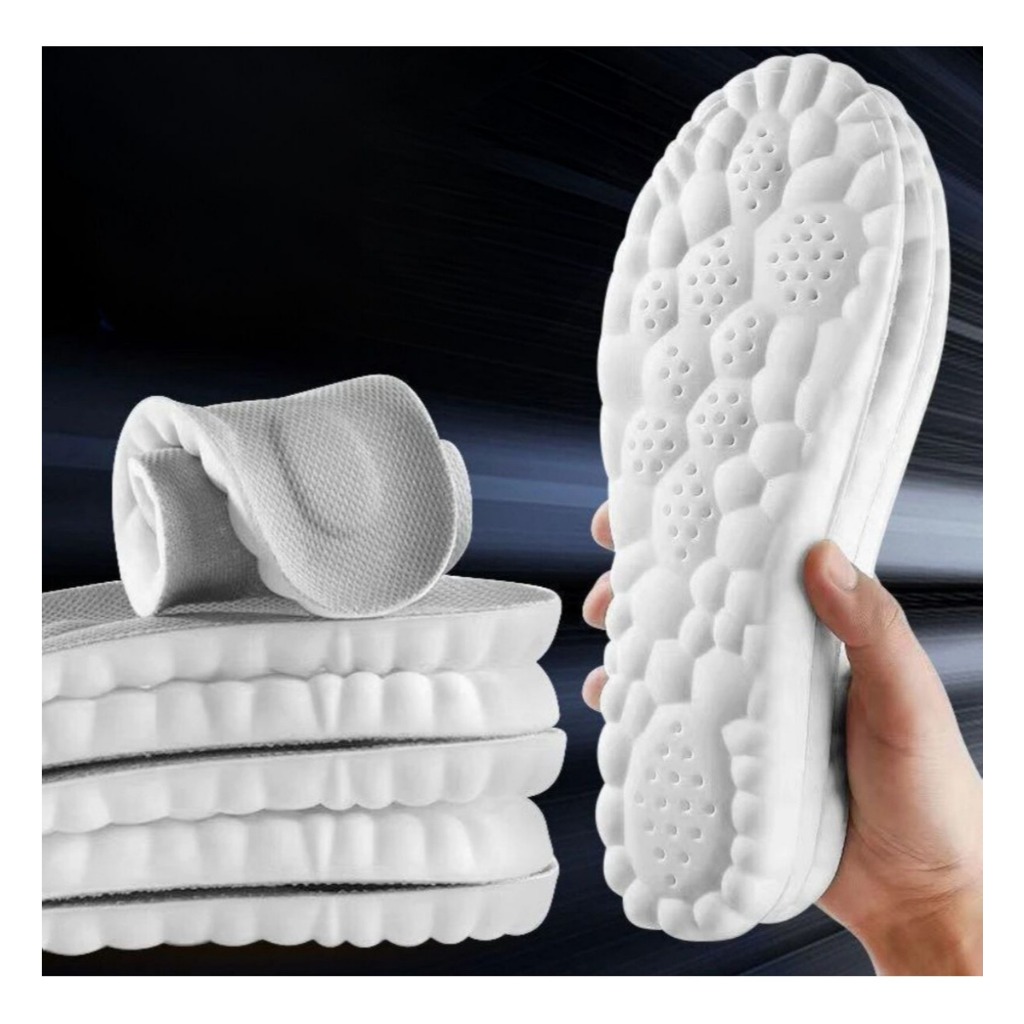 Kit 2 - Palmilha De Altissimo Conforto 4d Tênis Sapatos Ortopédica — imagem 2 de 2