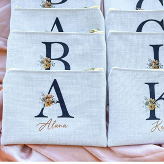 PRODUÇÃO 3 DIAS ÚTEIS  + FRETE - Necessaire Verde Oliva/Terracota Personalizada com Nome e inicial p/ madrinhas em Oferta na Shopee