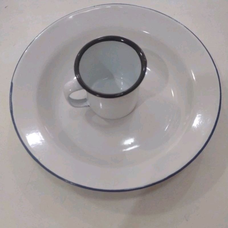 kit prato e caneca 150 ml ágata
