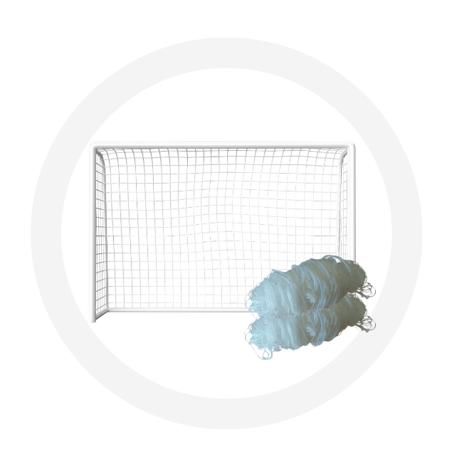 Par de Rede para Trave de Gol Futsal Fio 2 Nylon Futebol de Salão