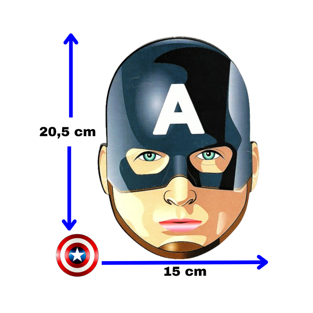 Kit 10 Máscaras Homem Aranha/Hulk/Capitão América para Lembrancinhas de aniversário/Brinquedo papel personagem Heróis