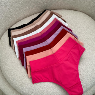 Kit 5 Calcinhas Feminina Cintura Alta Microfibra Forro 100% Algodão Ajustável Ao Corpo em Oferta na Shopee