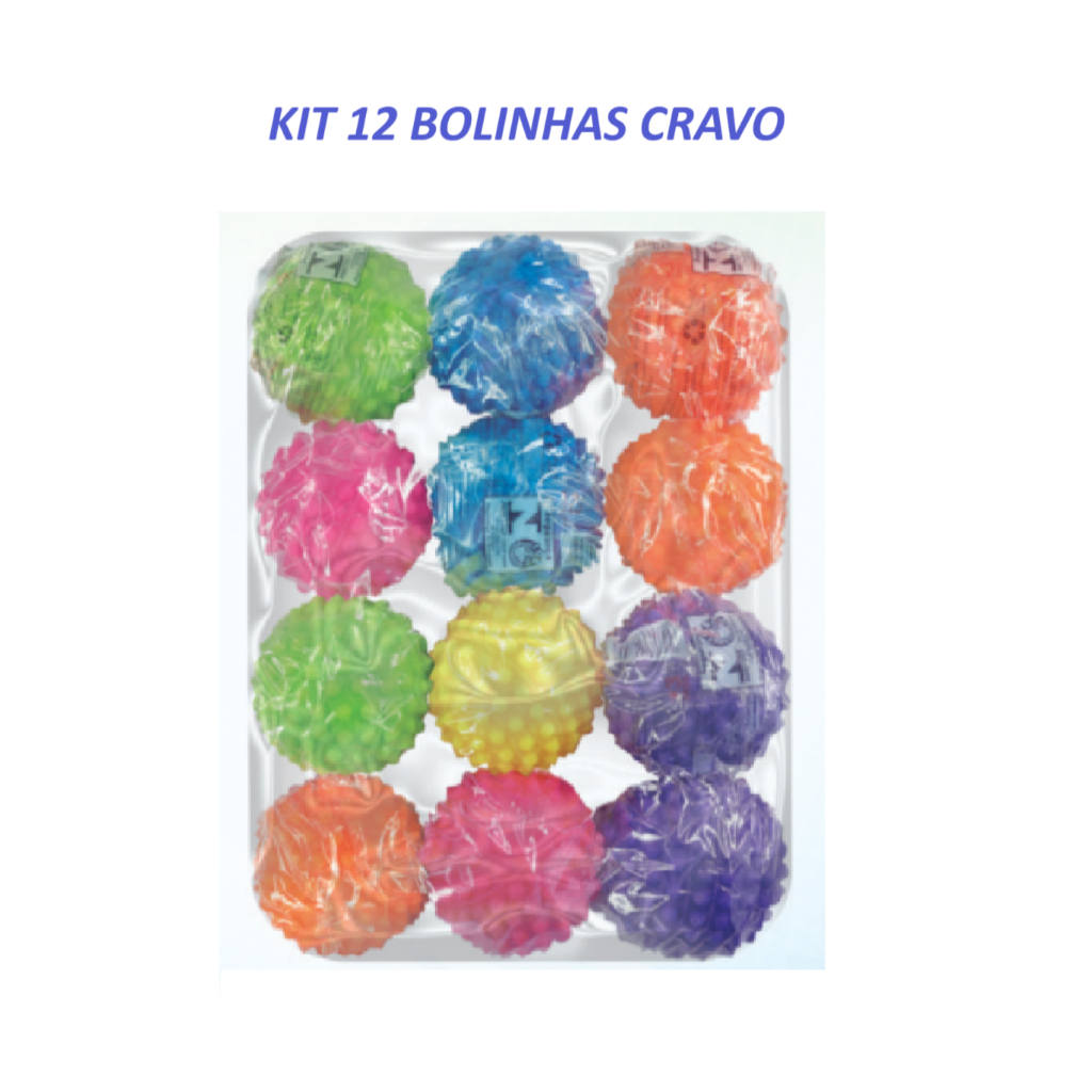 Bolinha Anti-stress Bola C/ Cravo Fisioterapia Pets C/12 Original