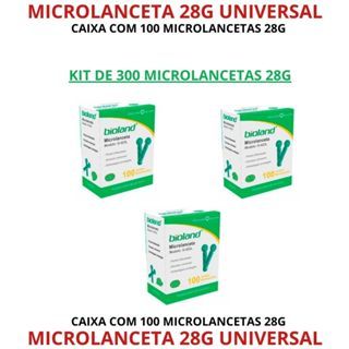 Microlancetas Modelo G-423L - Bioland - G-TECH - MEDLEVENSONH(ENCAIXE UNIVERSAL)