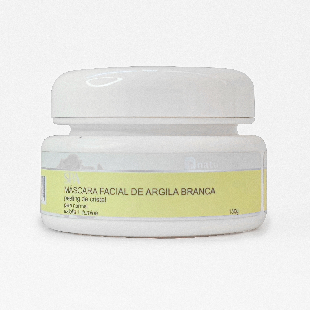 Máscara Facial de Argila Branca 130g para Pele Normal Natuflores - Beauty