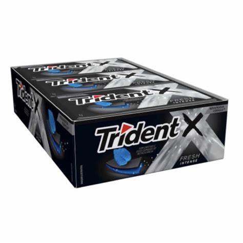 Chiclete Trident Intense Preto 21 unidades 8g